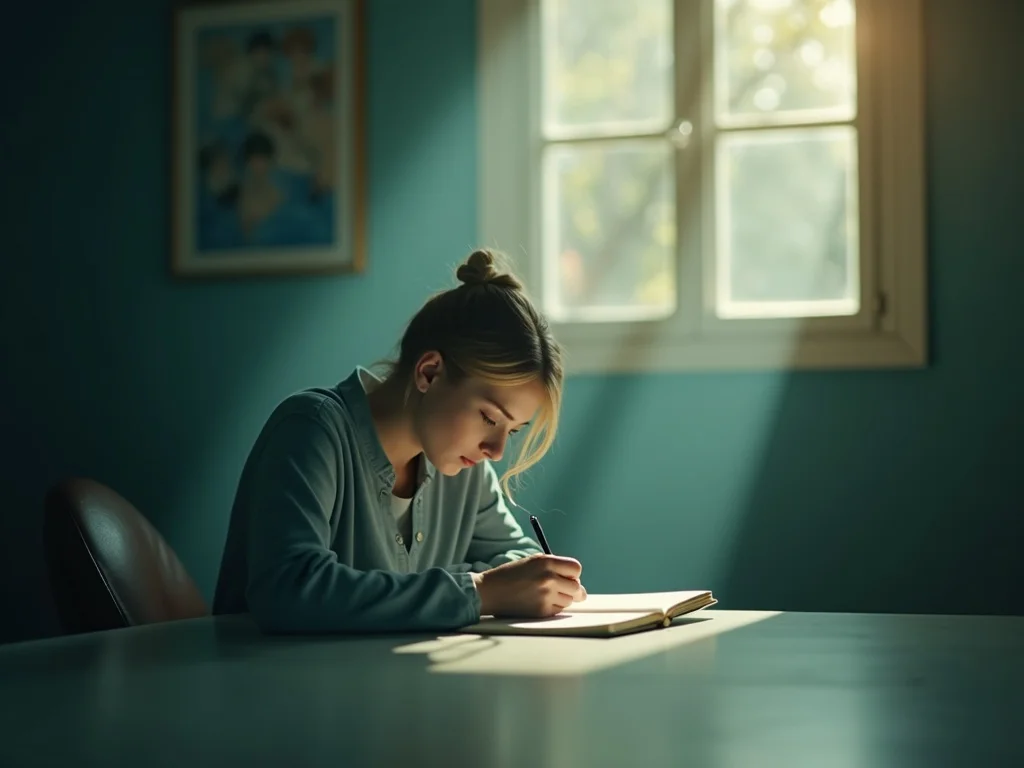 Therapeutic journaling and cognitive restructuring exercise for anxiety